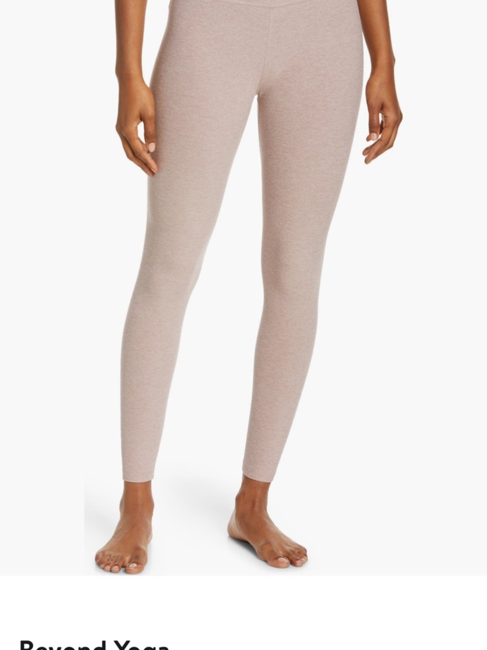 Beyond Yoga at your Leisure Space Dye high waist midi leggings in color Chai!